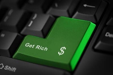 Get Rich green enter button on computer keyboard.