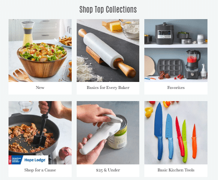 Pampered Chef products.